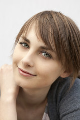 Fototapeta premium portrait of smiling woman