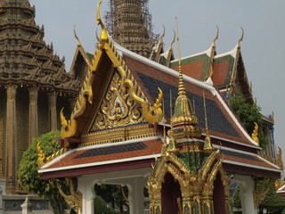 Detalle del Palacio Real en Bangkok (Tailandia)