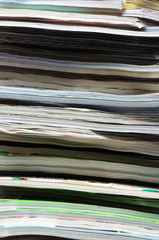 Stack of magazines