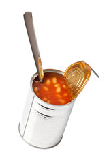 beans in tin can