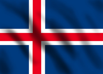 Fototapeta premium Flag if Iceland