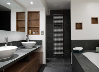 Luxury Bathroom with His and Hers Sinks