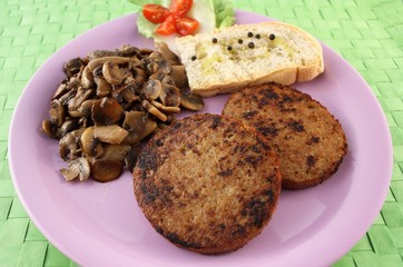 Hamburger di Soia & Champignon Trifolati