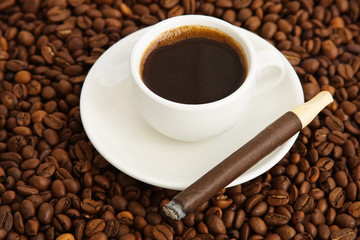 coffee and cigar