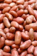 Red potatoes in little grocery