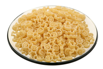 Macaroni on a saucer