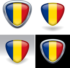 Fototapeta premium Romanian Flag Crest