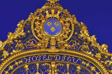 Grilles de l'Hôtel Dieu à Troyes