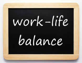 work-life balance Kreidetafel