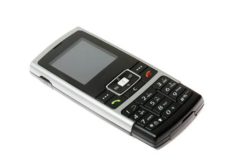 mobile phone isolated on the white .