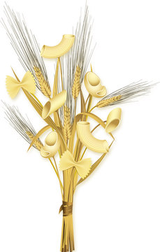 Spighe di grano e pasta