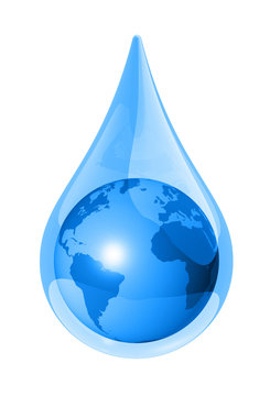 Earth Water Drop