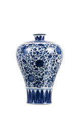Asian Vase - Blue and White Porcelain