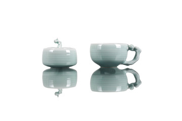 tea pots isolated on white background. .