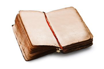 old book isolated on white background