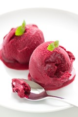 Blackcurrant ice cream