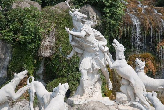 Fountain of Diana and Actaeon in  the Royal Palace of Caserta