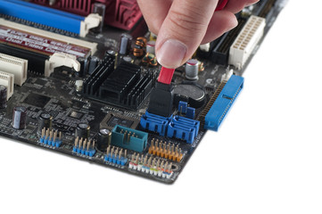 Cable SATA sur carte mère