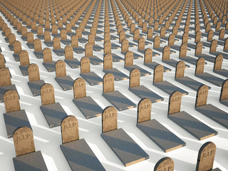 Fototapeta premium rip grave 3d cg