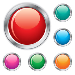 Vector glossy buttons