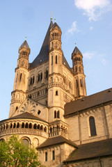 Fototapeta na wymiar St Martin, Köln, Koeln, Kirche, Kolonia