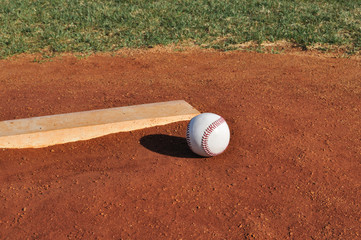 Baseball on the Pitcher's Mound