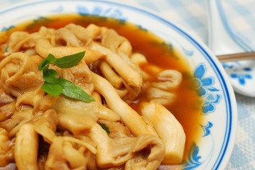 Chinese style mushroom delicacy