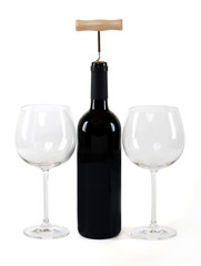 red wine with hand made clipping path
