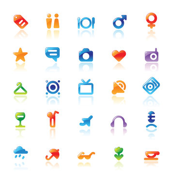 Perfect icons for travel