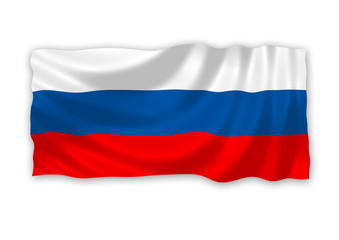 The flag of Russia