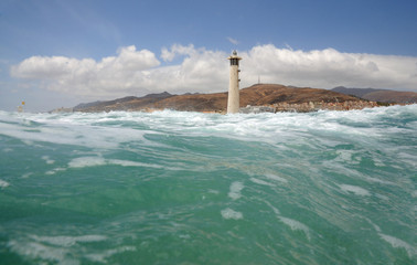 Lighthouse at the Coast of Canary Island Fuerteventura © philipus