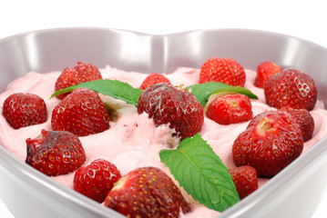 strawberries with cream