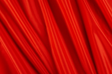Shiny red fabric
