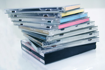 Stack of Cd's.