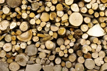 Möbelaufkleber Stack of firewood © Andrius Gruzdaitis