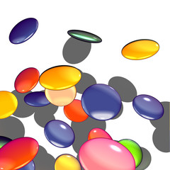 Graphical shaded illustration of candy