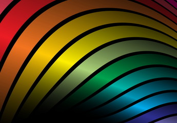 Shiny vector rainbow arcs