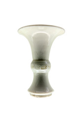 Antique Chinese Vase isolated over white with clipping path.