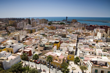 Panorama od Almería - obrazy, fototapety, plakaty