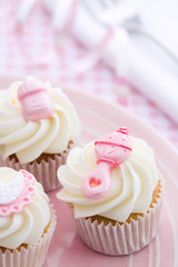Cupcakes for a baby shower