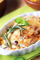 Pasta au gratin