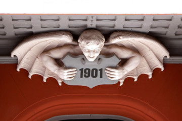 Detail an einem Haus in Saarlouis
