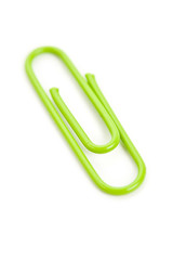 Green Paper Clip