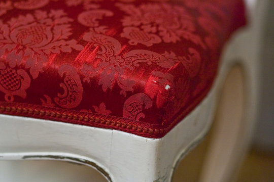 white painted chair