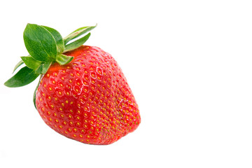 Strawberrie isolated over white background, studio shot