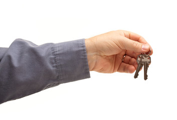 Fototapeta premium Man Handing Over the Keys