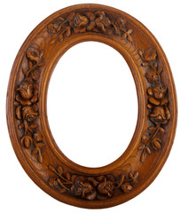 Frame, Carved wood, Oval
