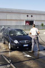 Fototapeta na wymiar car wash