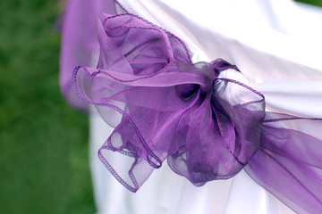 Violet wedding ribbon