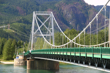 Columbia River bridge in Revelstoke
